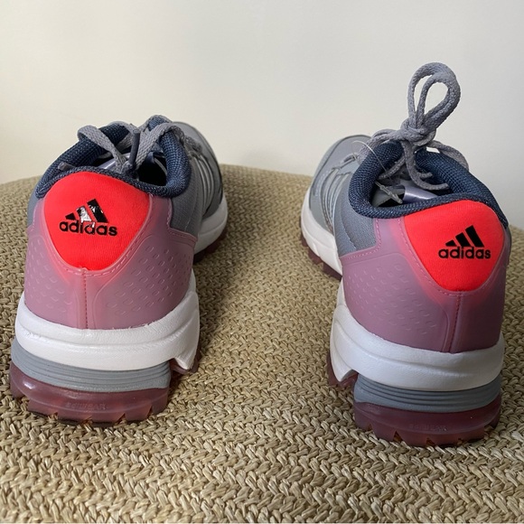 Adidas Women's Marathon 10 running sneaker athletic shoes grey pink new in box 6 - Picture 4 of 11